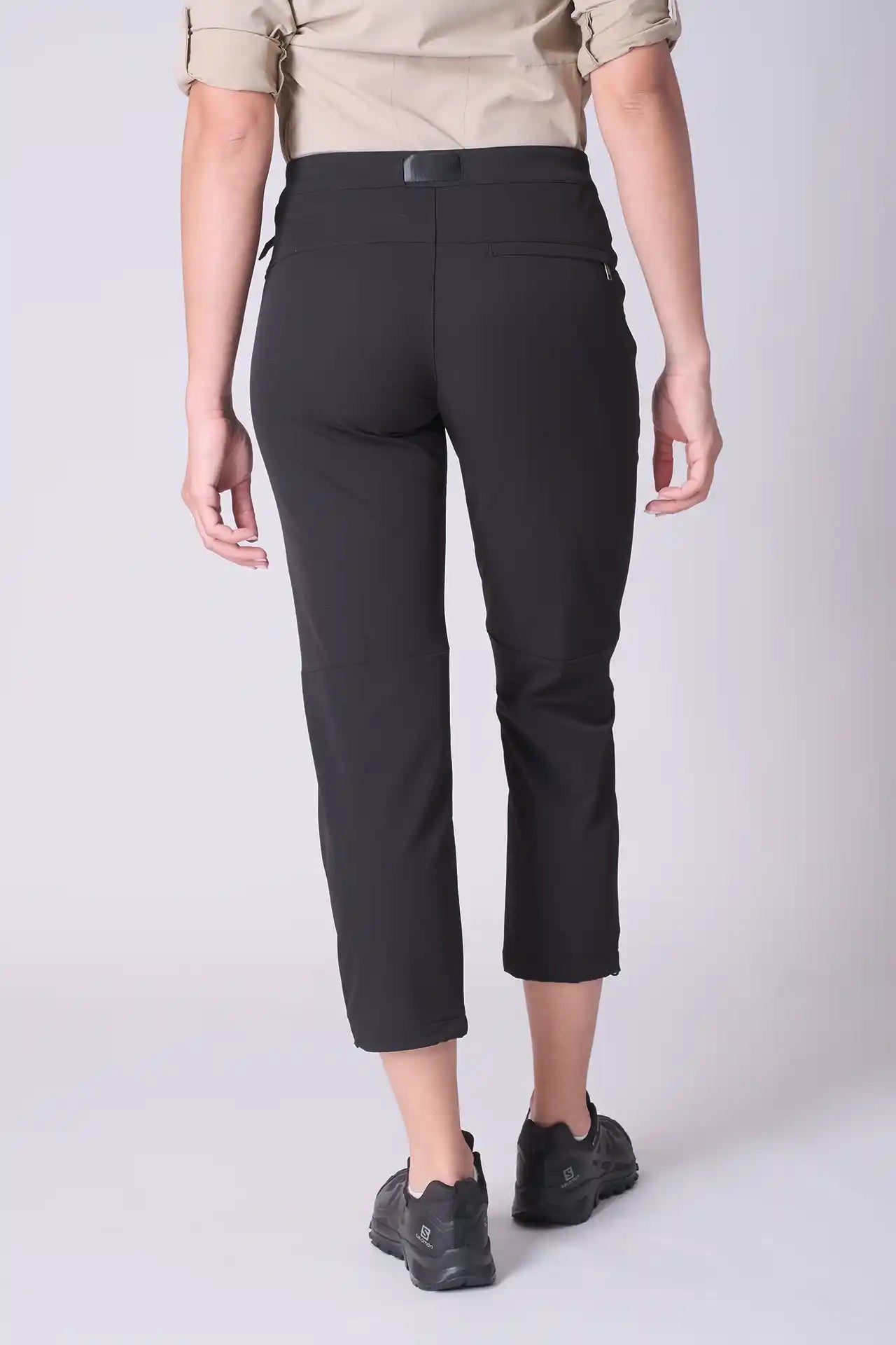 SPWH0277 - Women's Hiking Pants with belt 25"- Black