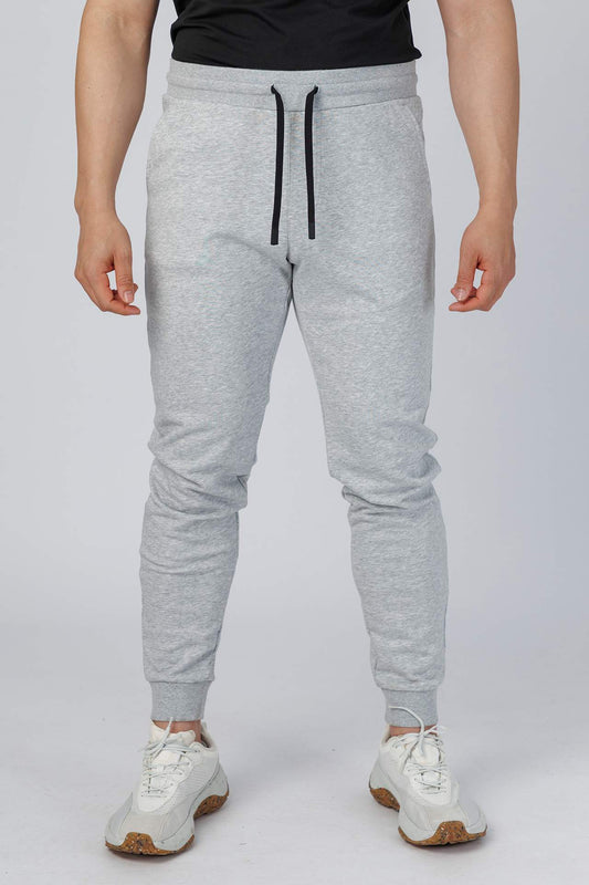SPH0289 - Ultra Soft Stretch Interlock Back Zip Pocket Joggers 30” - Heather Grey