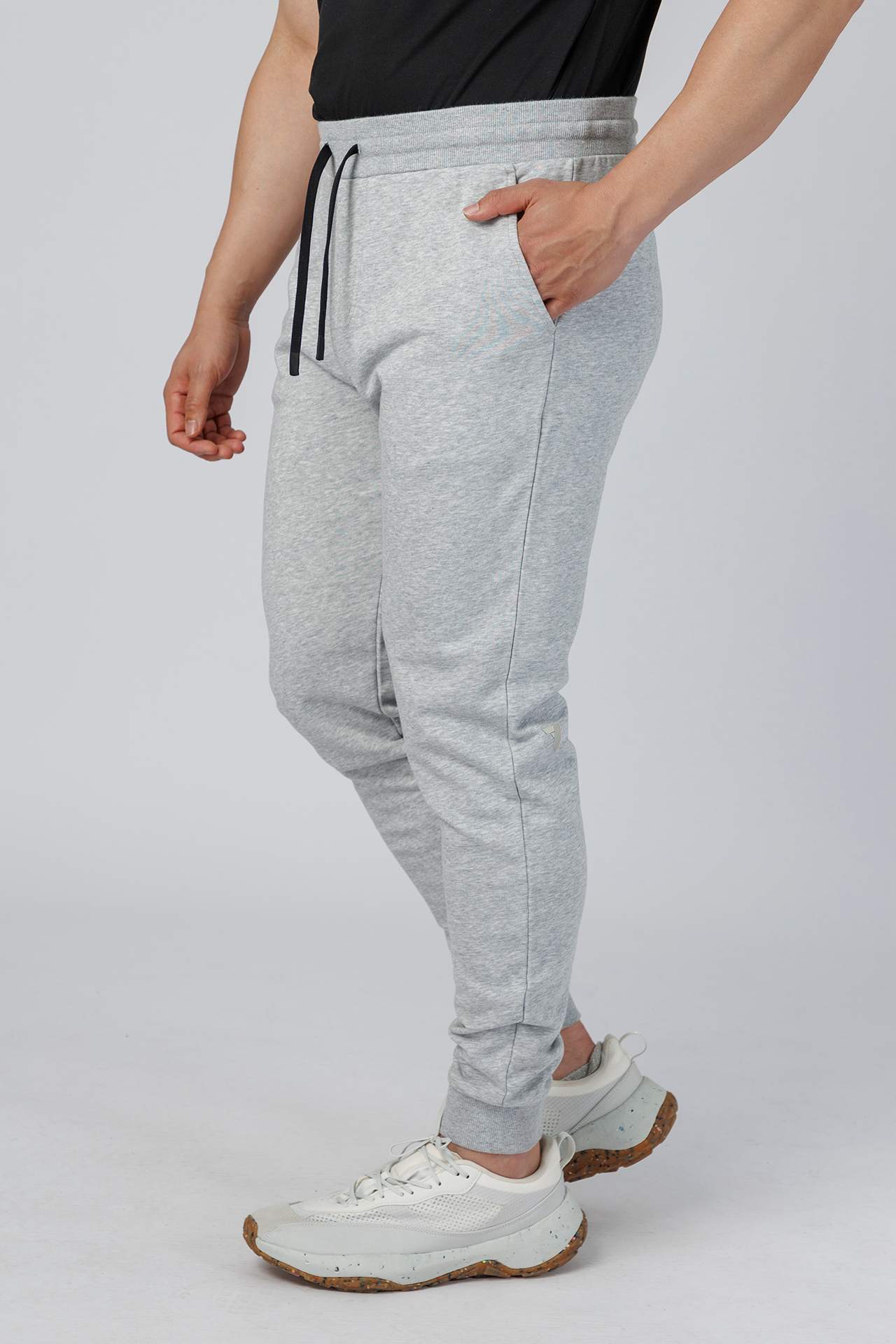 SPH0289 - Ultra Soft Stretch Interlock Back Zip Pocket Joggers 30” - Heather Grey