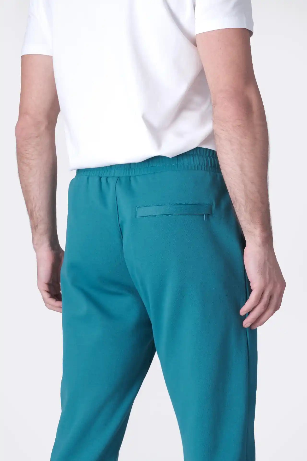 SPH0289 - Ultra Soft Stretch Interlock Back Zip Pocket Joggers 30” - Teal
