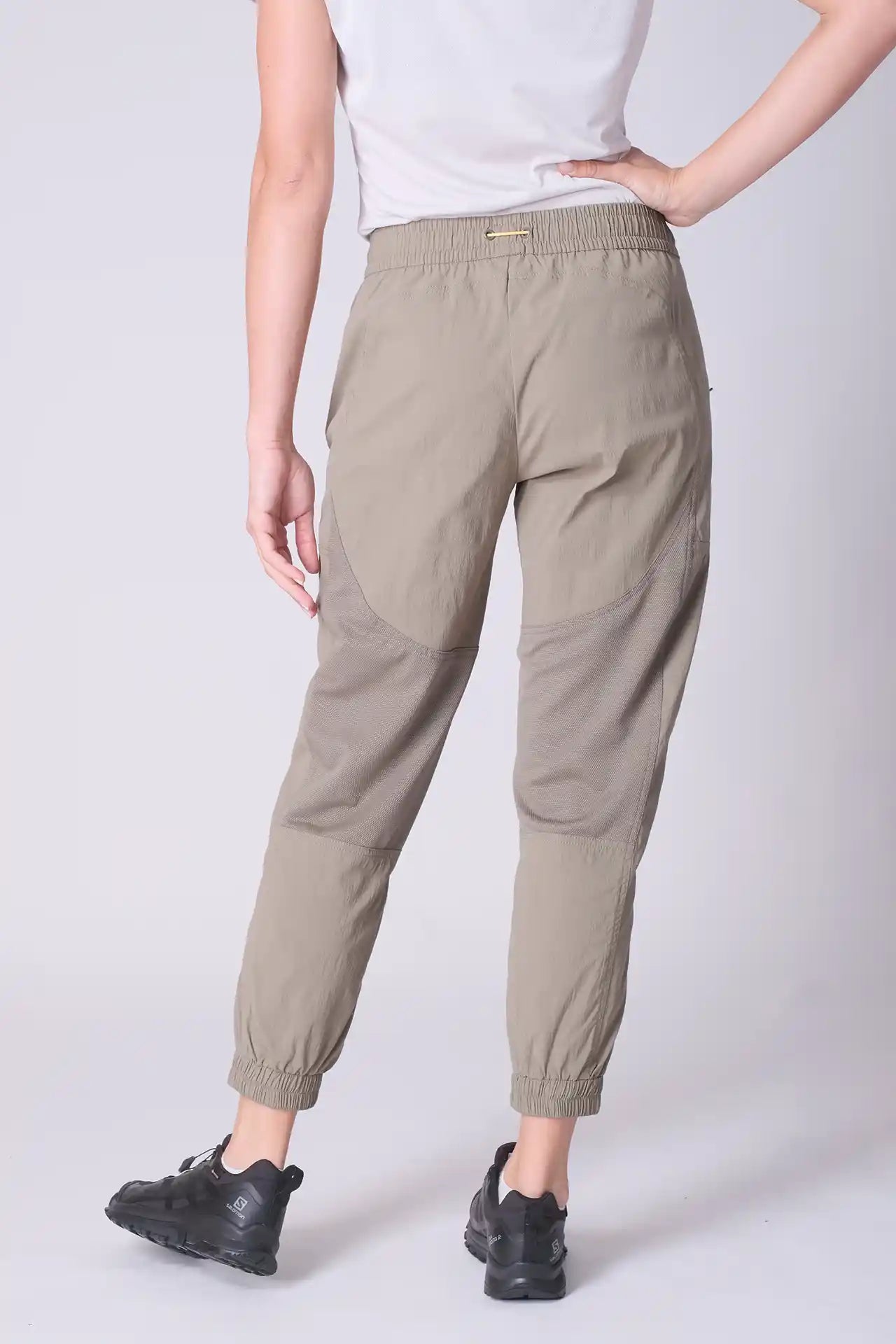 SPWH0293 - Women's Water Resistant Mesh Panels Hiking Pants - Khaki