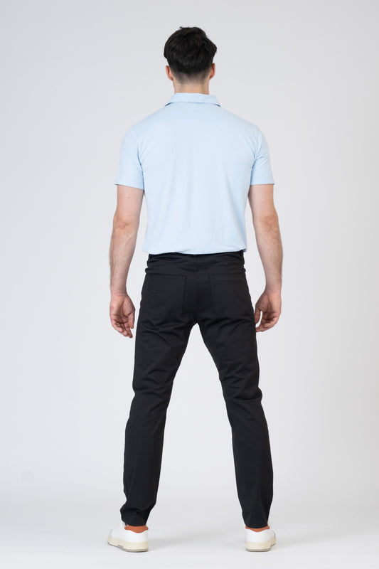 SPH0374 - COOLMAX T400 Elastomultiester Stretch Woven Performance 5-Pocket Pants 30" - Black