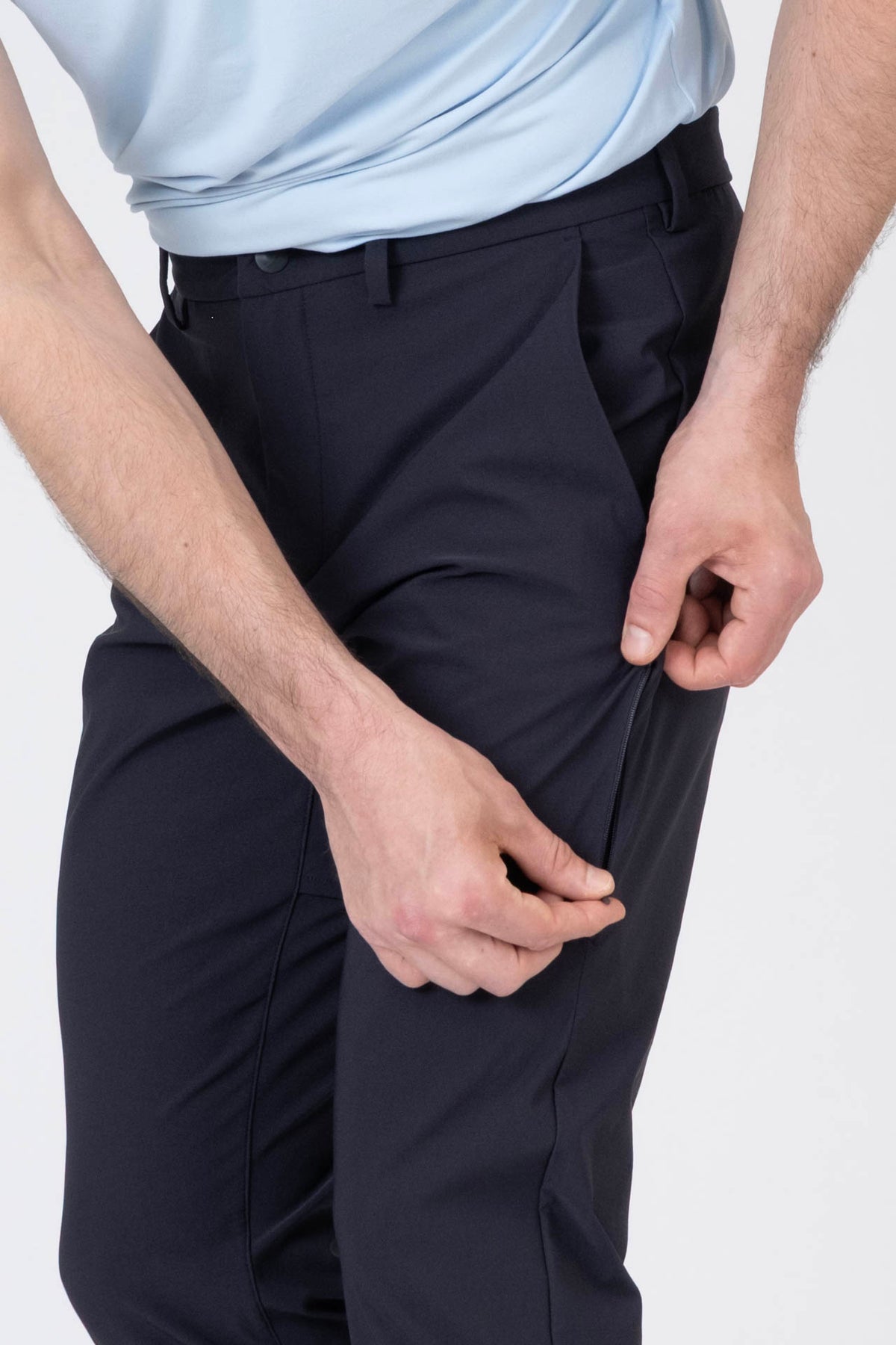 SPH0376 - Water-Resistant 4-Way Stretch Slim Golf Trousers 30"
