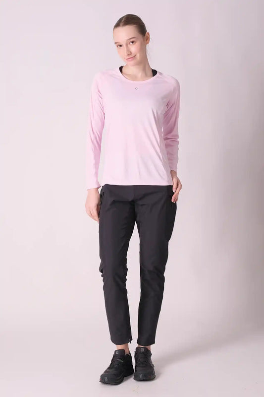 SPWH22014 - Women's Tapered Leg Pants w/ Zipper Calf - Black