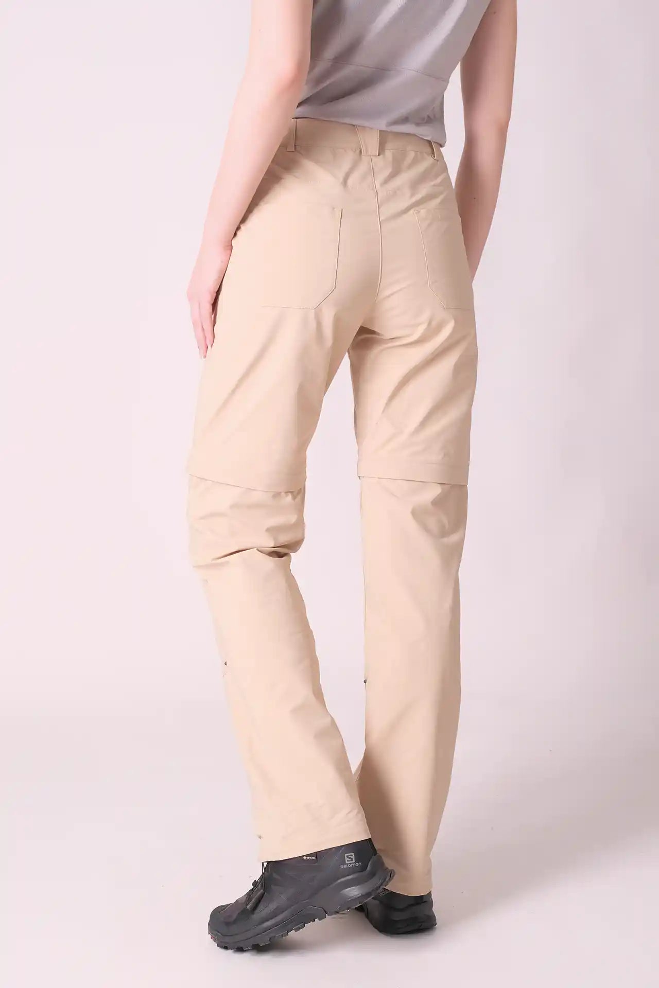 SPWH22015 - Women's Adjustable Length Straight Leg Pants - Khaki