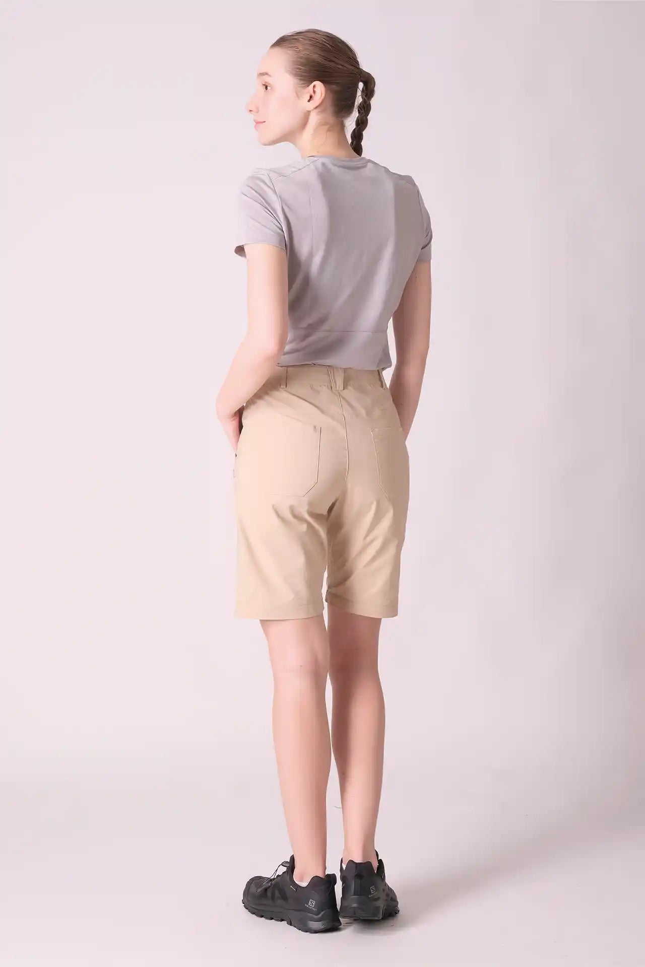 SPWH22015 - Women's Adjustable Length Straight Leg Pants - Khaki