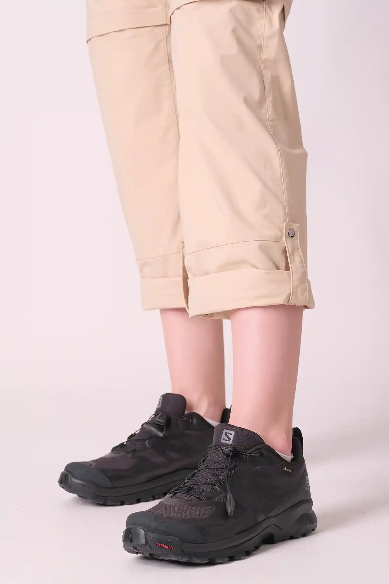 SPWH22015 - Women's Adjustable Length Straight Leg Pants - Khaki