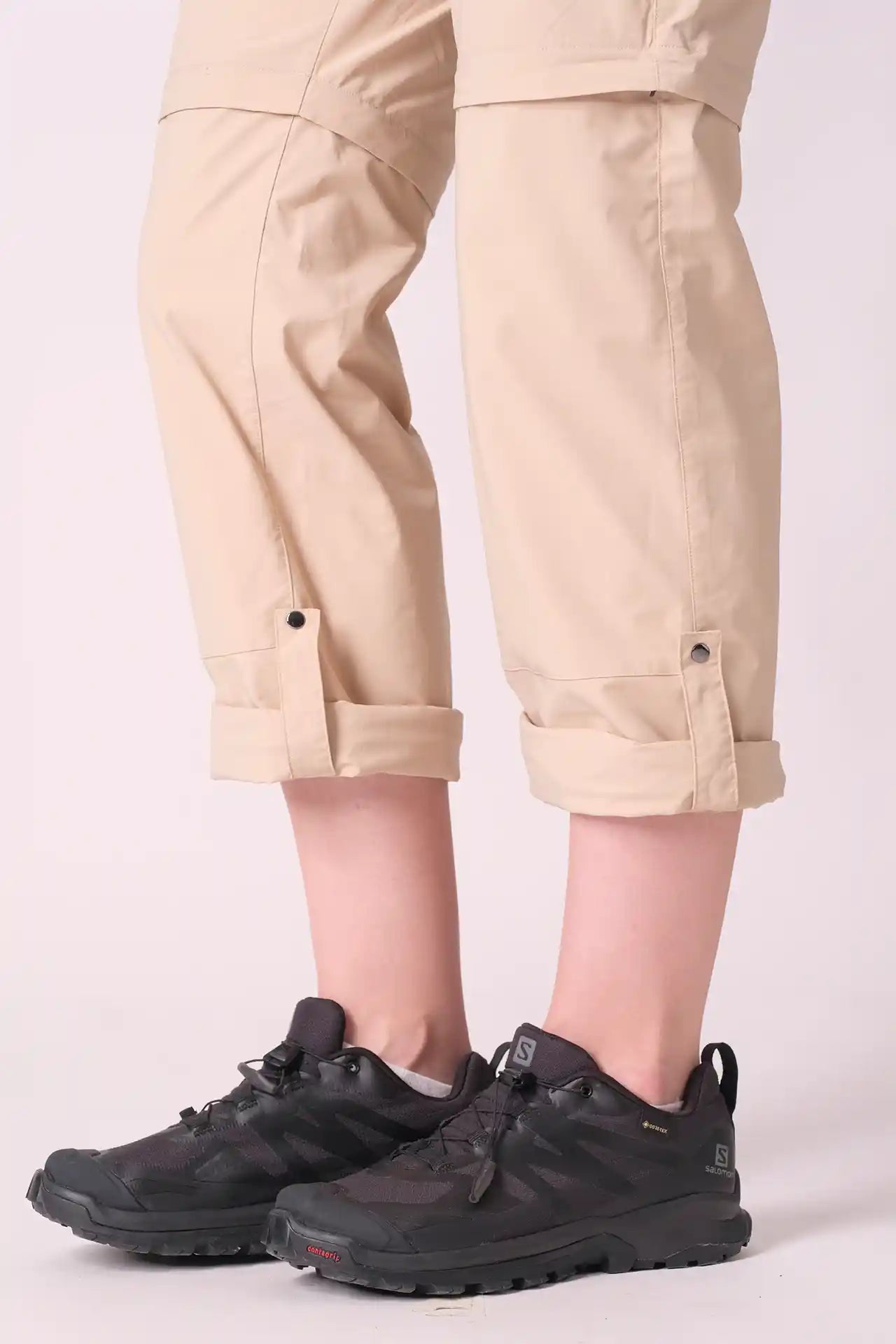 SPWH22015 - Women's Adjustable Length Straight Leg Pants - Khaki