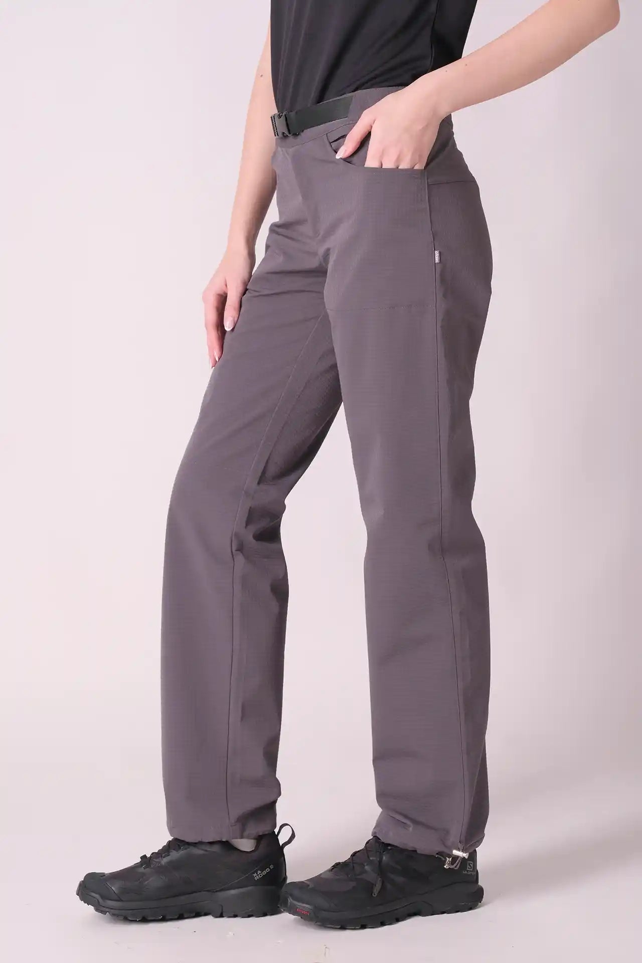 SPWH22016 - Women's Straight Leg Waterproof Brushed Pants - Grey