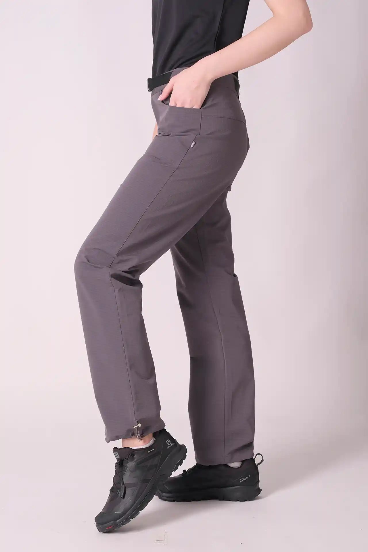 SPWH22016 - Women's Straight Leg Waterproof Brushed Pants - Grey