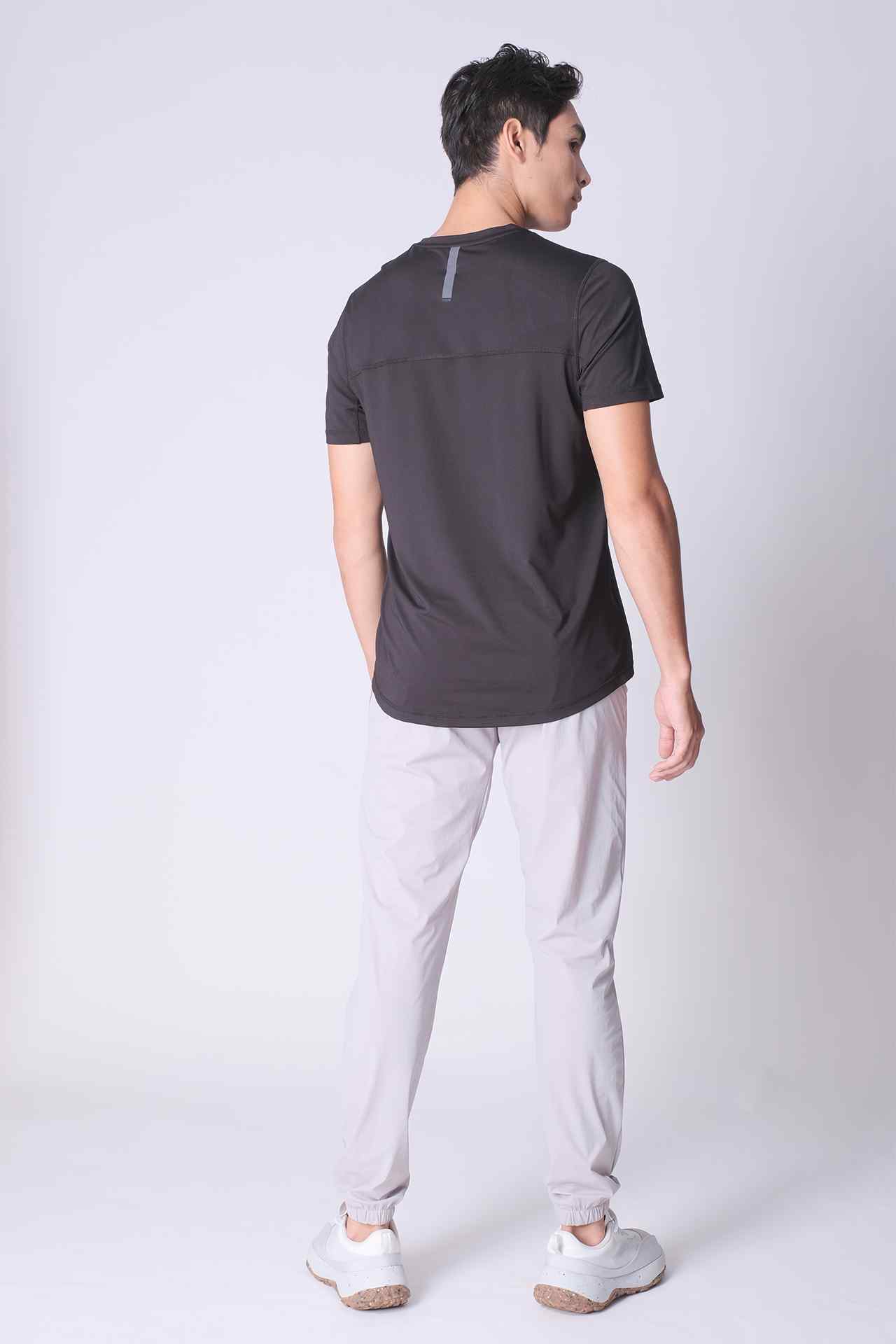 SPJ0282 - Essential Stretch Short Sleeve Workout Tee - Black