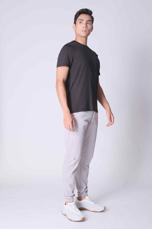 SPJ0282 - Essential Stretch Short Sleeve Workout Tee - Black