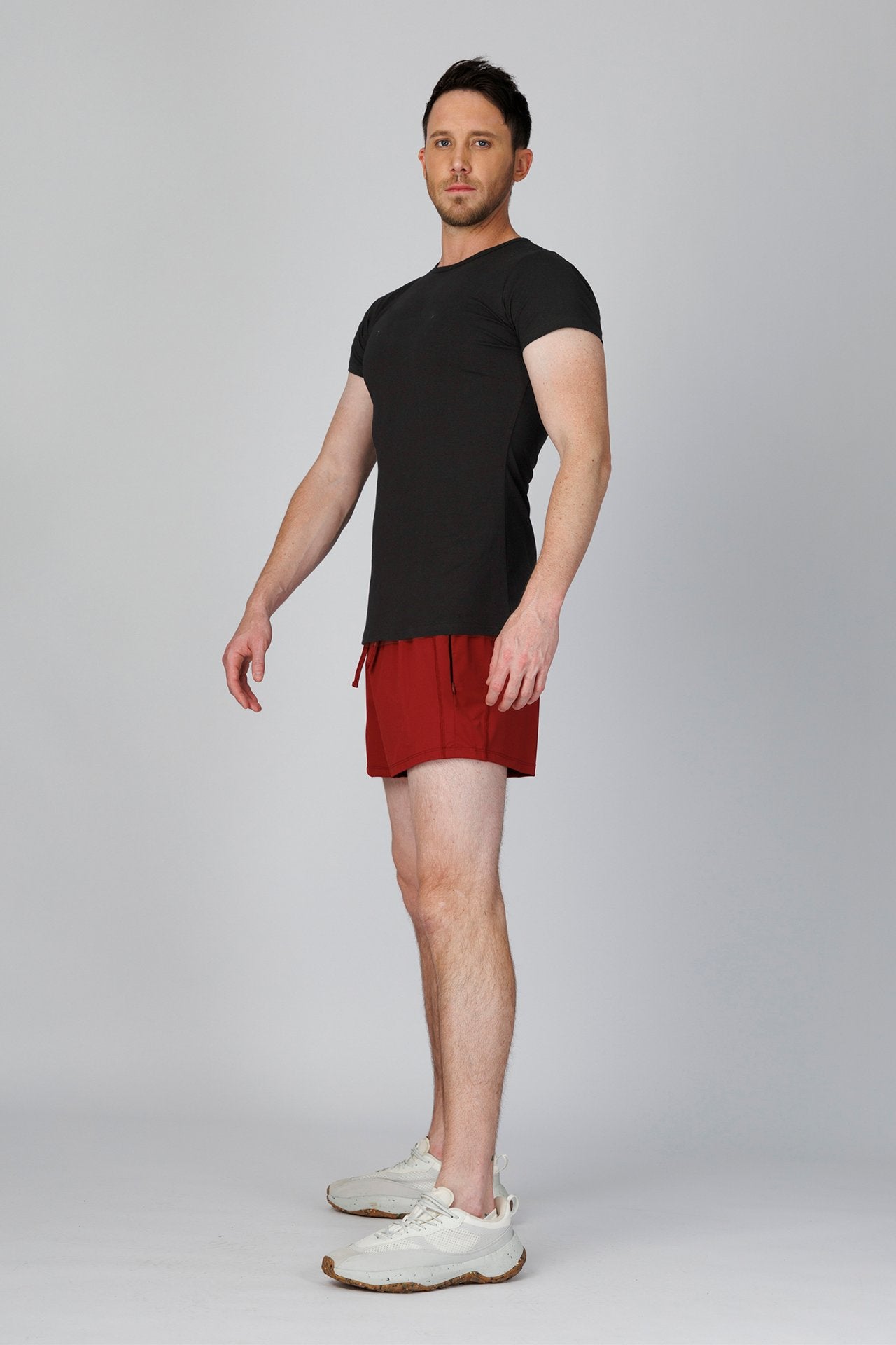 SPJ0306 - Ultra Soft Stretch Cotton Slim Fit Training Tee - Black