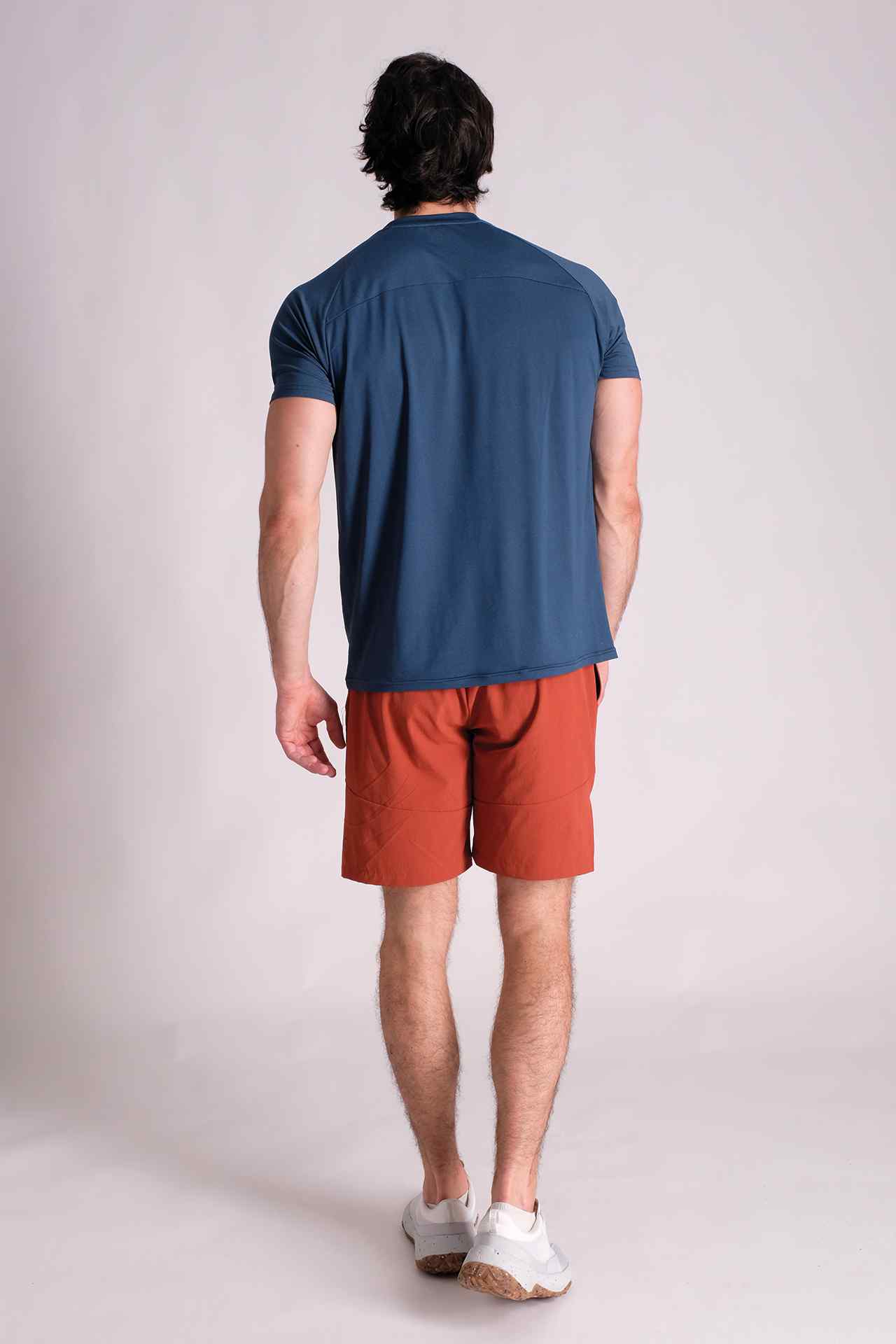 SPJ0336 - Mesh Shoulder Breathable Running Tee - Navy