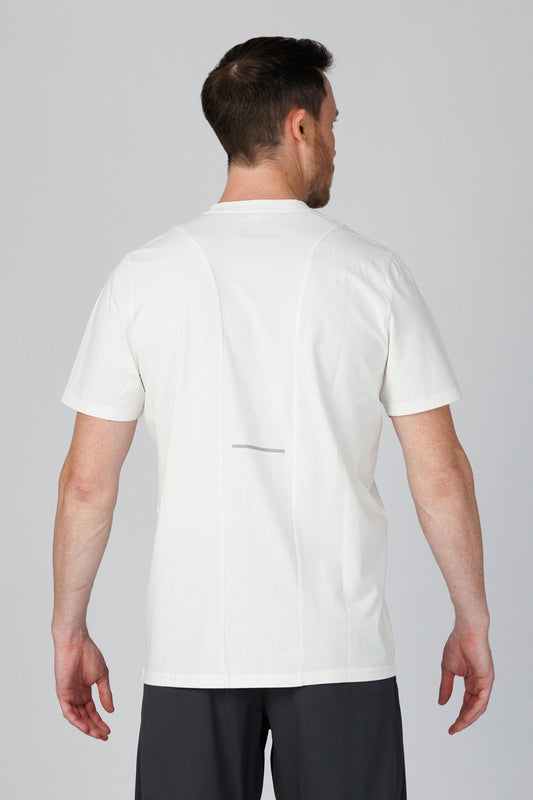 SPJ0340 - Ultra Soft Stretch Cotton Back Curve Travel Tee - White