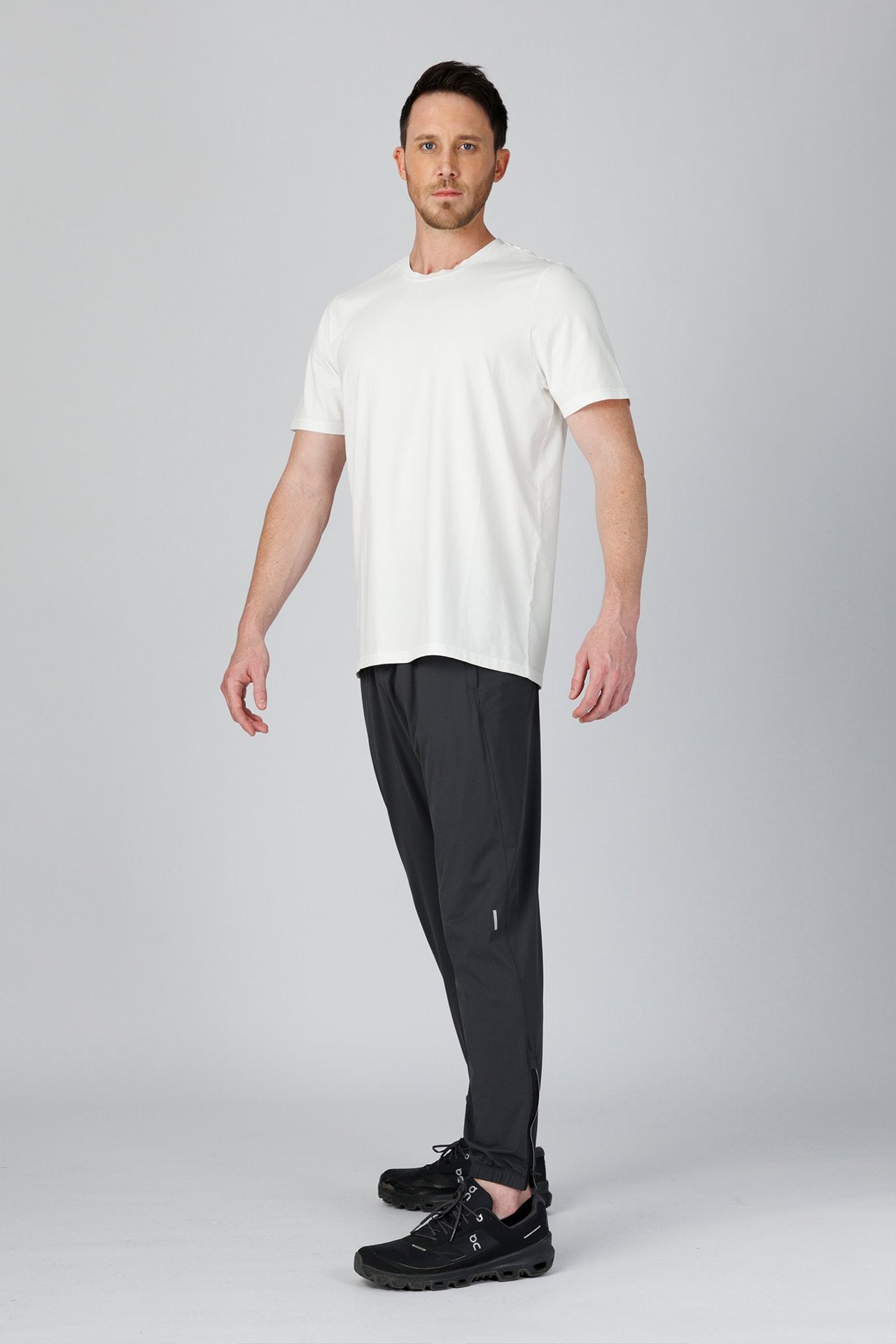 SPJ0340 - Ultra Soft Stretch Cotton Back Curve Travel Tee - White