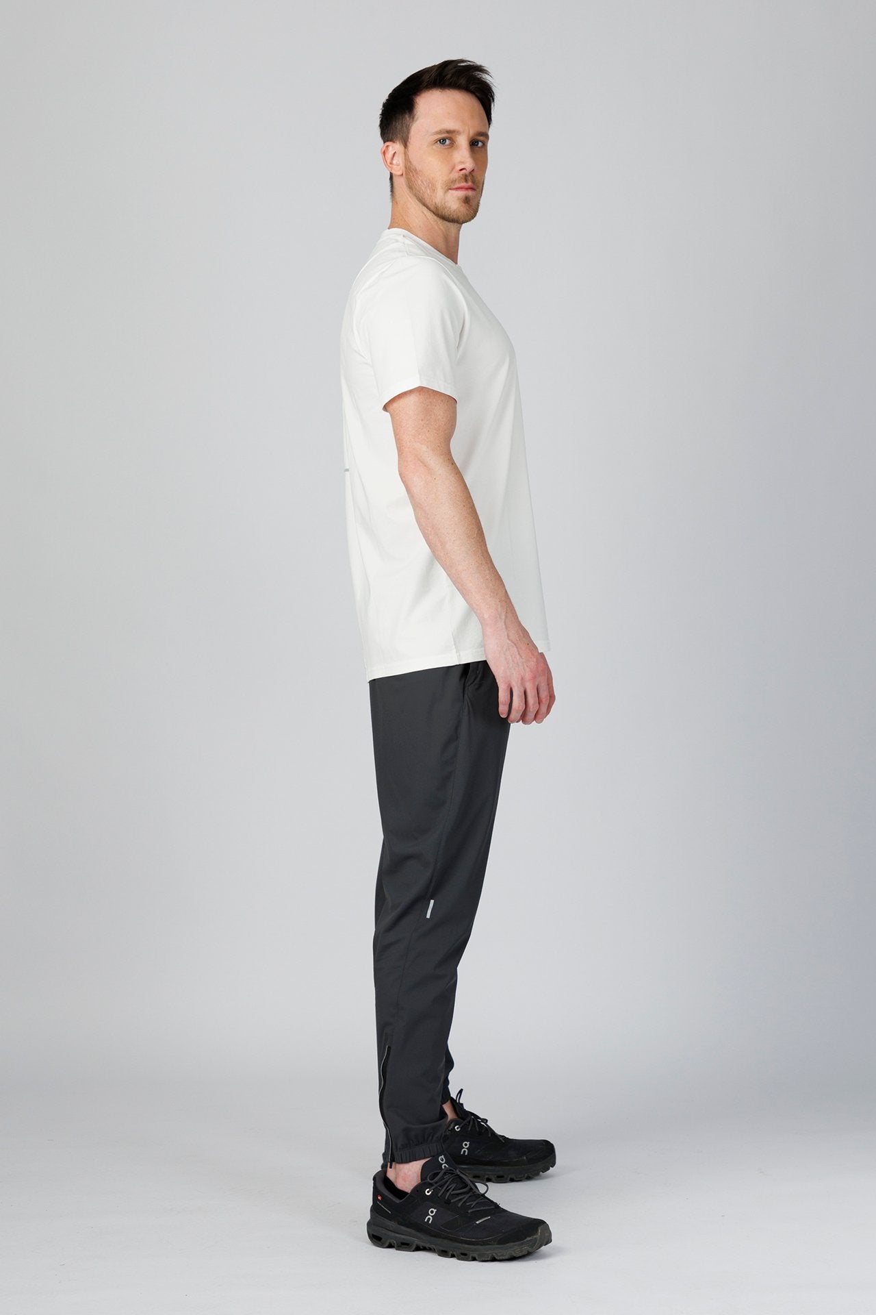 SPJ0340 - Ultra Soft Stretch Cotton Back Curve Travel Tee - White