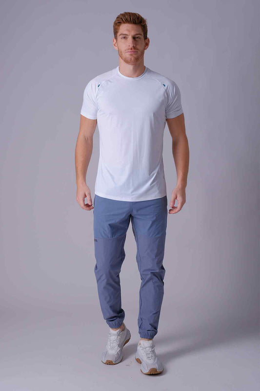 SPJ0386 - Cool Touch Stretch Nylon Raglan Sleeve Workout Tee - White