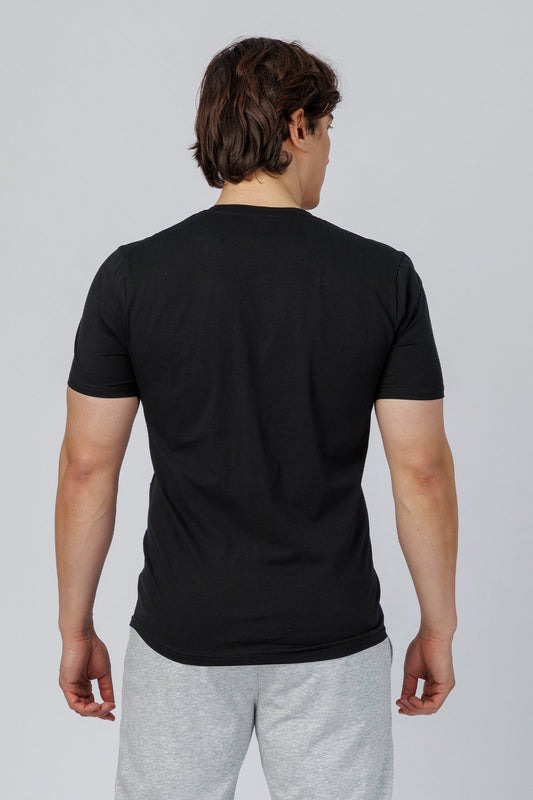 SPJ0391 - Ultra Soft Stretch Cotton Essential Short Sleeve Tee - Black