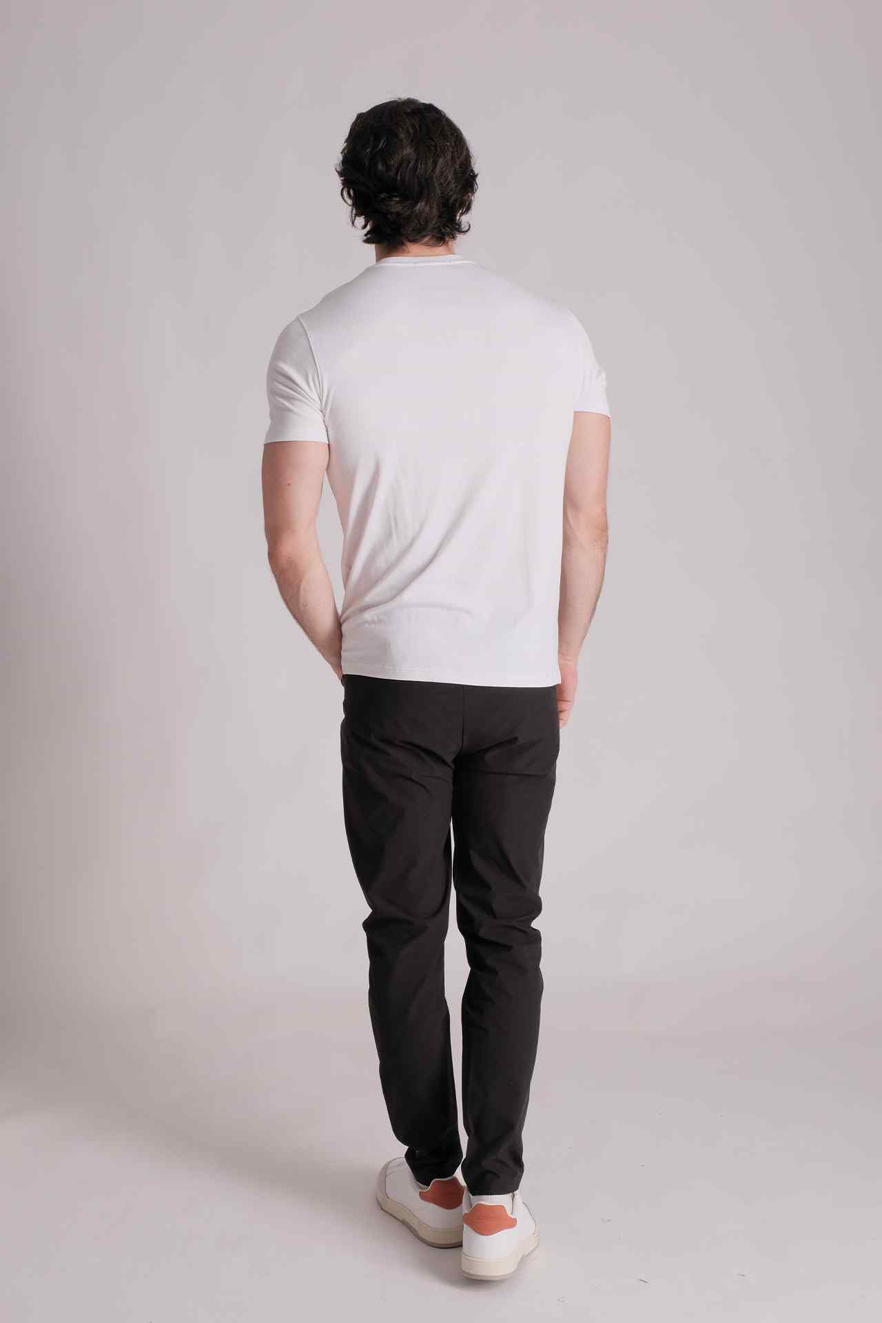 SPJ0397 - Finest US Supima Cotton Split-Hem Crew Tee - White