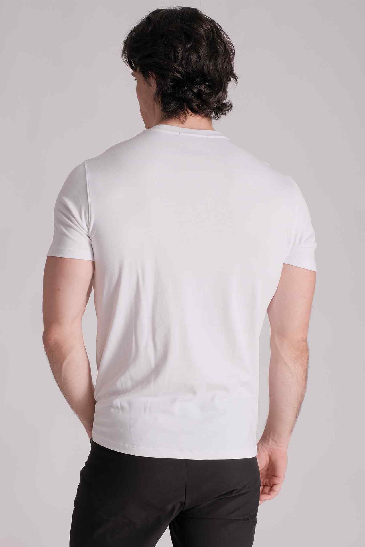 SPJ0397 - Finest US Supima Cotton Split-Hem Crew Tee - White