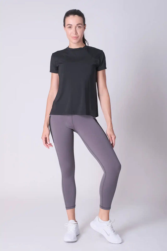 SPWJ0411 - Women's Ultra Soft Nylon Blend Performance T-Shirt - Black