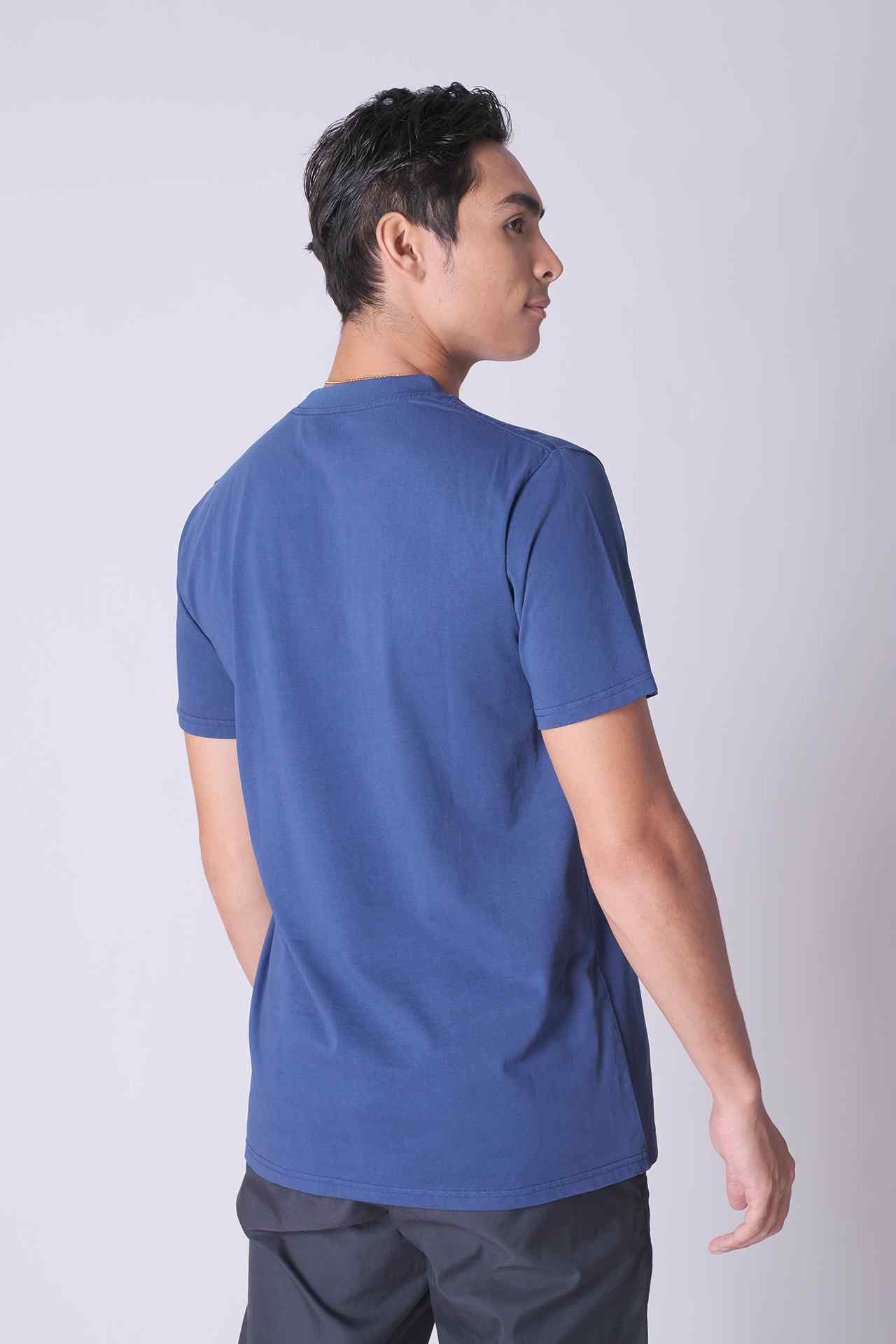 SPJ0434 - Mid-weight Double Yarn 6.5 oz Classic Cotton Tee - Cobalt