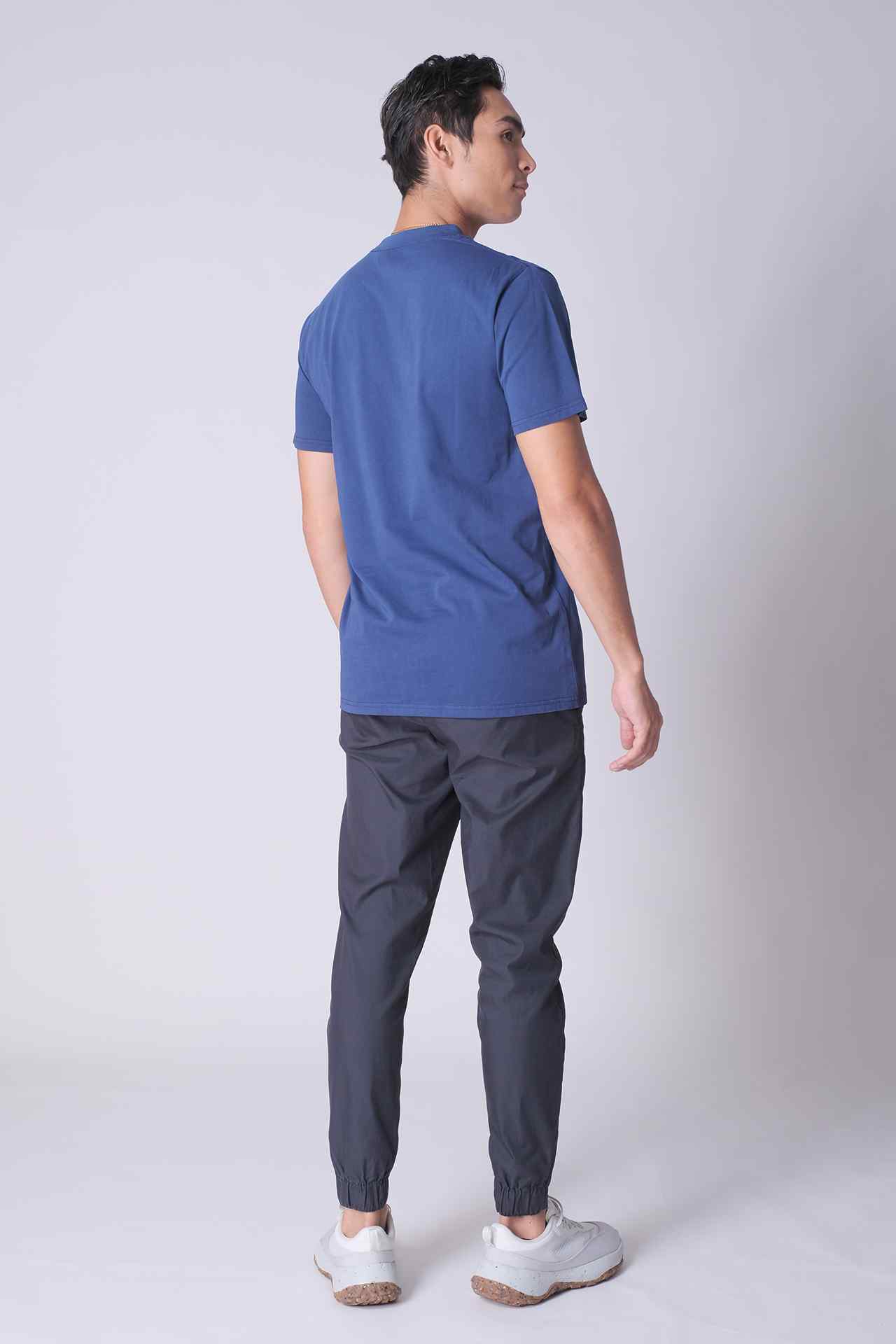 SPJ0434 - Mid-weight Double Yarn 6.5 oz Classic Cotton Tee - Cobalt