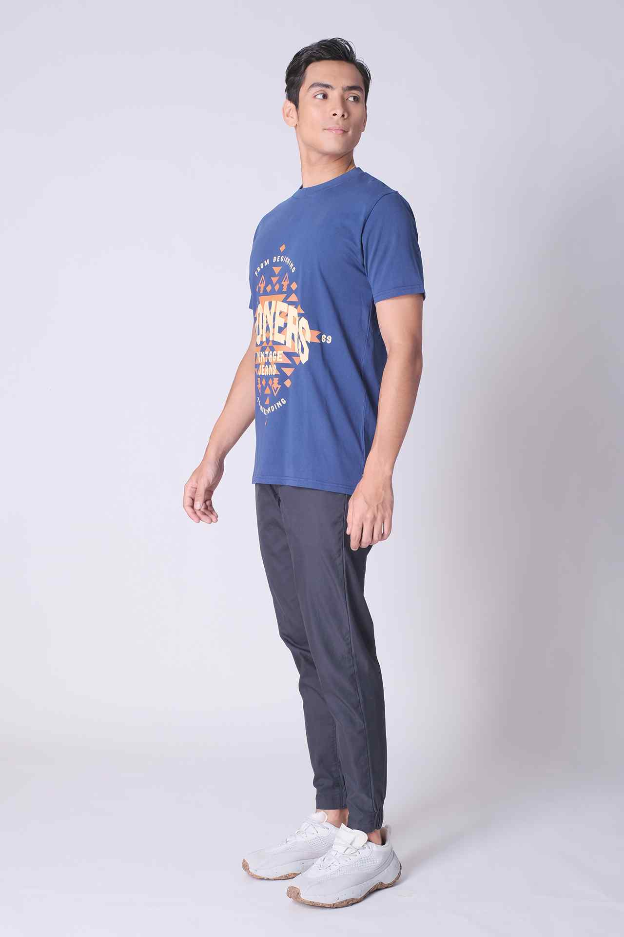 SPJ0434 - Mid-weight Double Yarn 6.5 oz Classic Cotton Tee - Cobalt