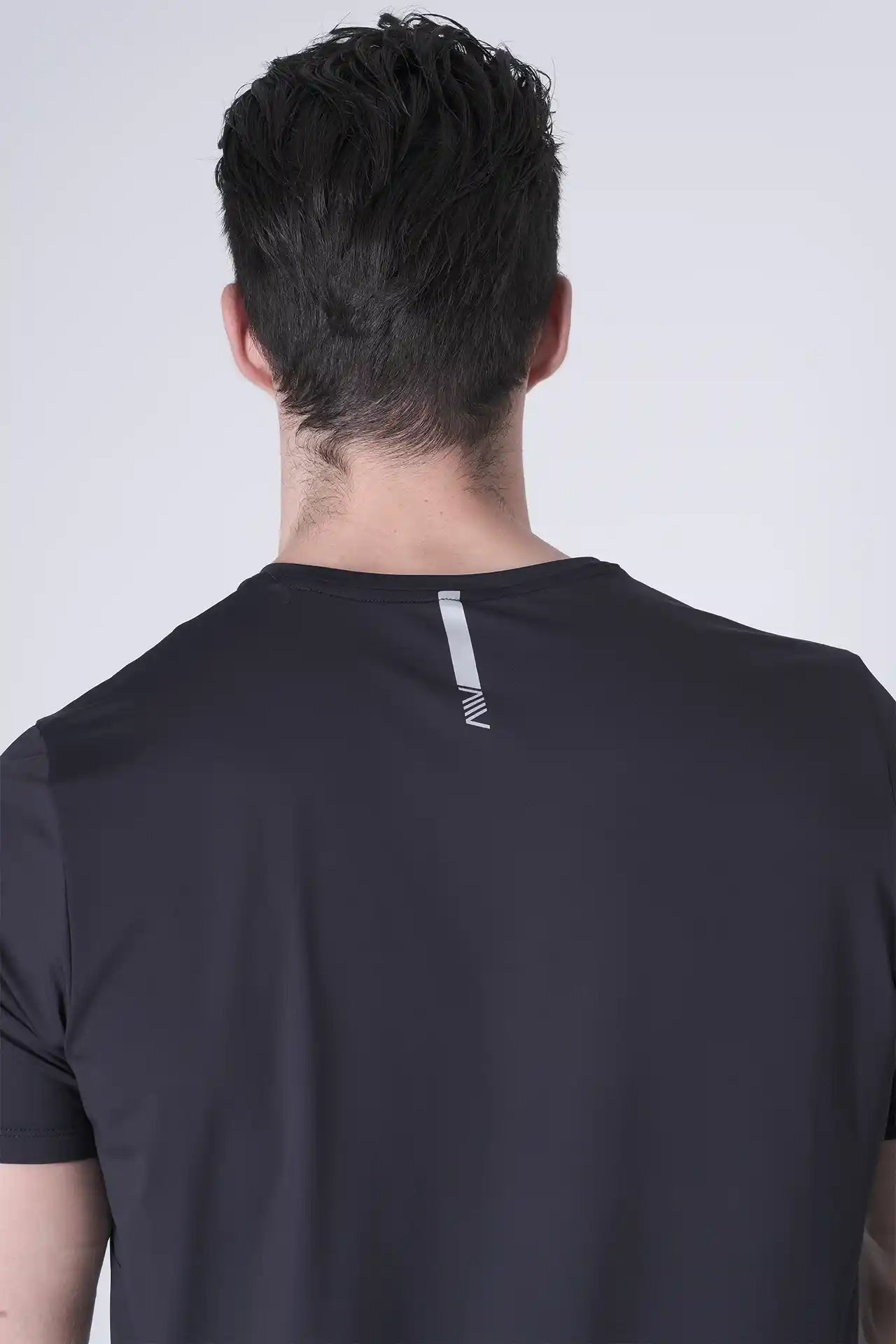 SPJ0437 - Ultra 4-Way Stretch Nylon Workout Short Sleeve Training Tee - Navy