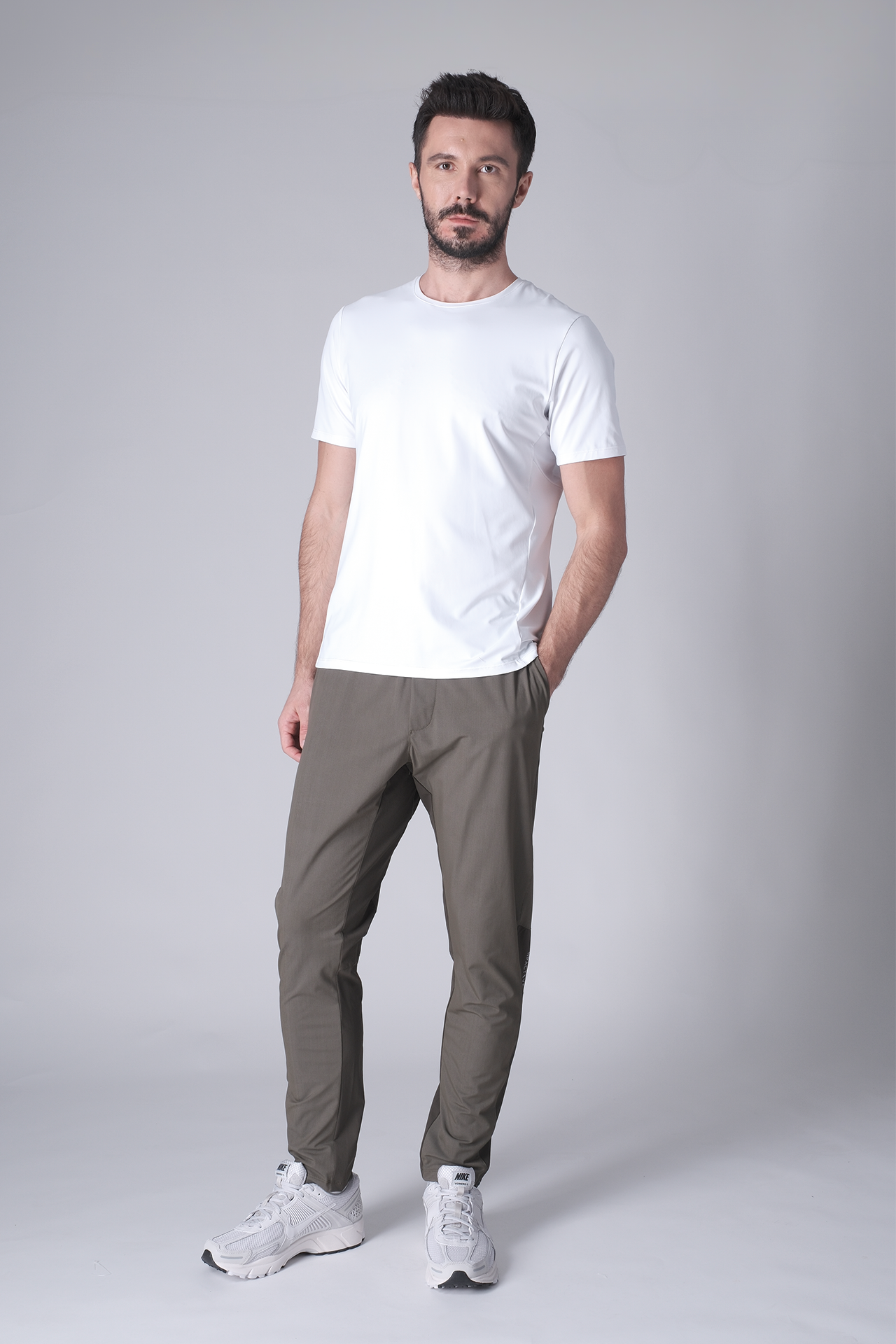 SPJ0437 - Ultra 4-Way Stretch Nylon Short Sleeve Training Tee - White