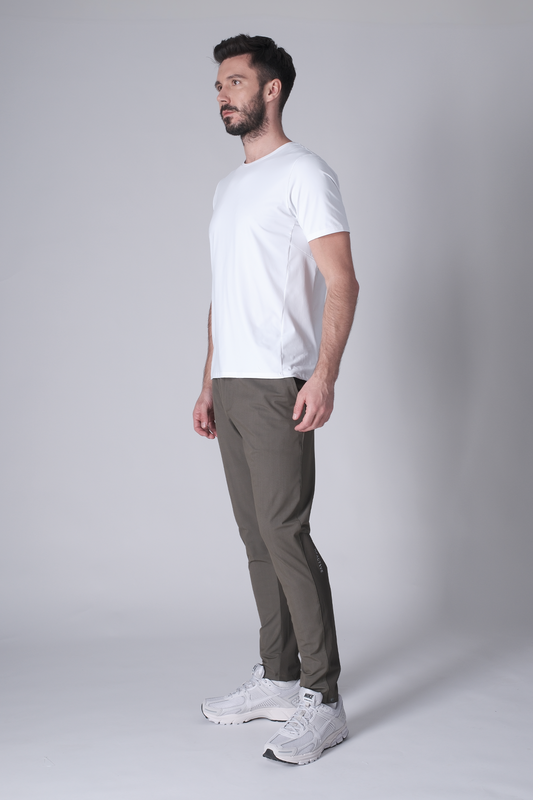 SPJ0437 - Ultra 4-Way Stretch Nylon Short Sleeve Training Tee - White