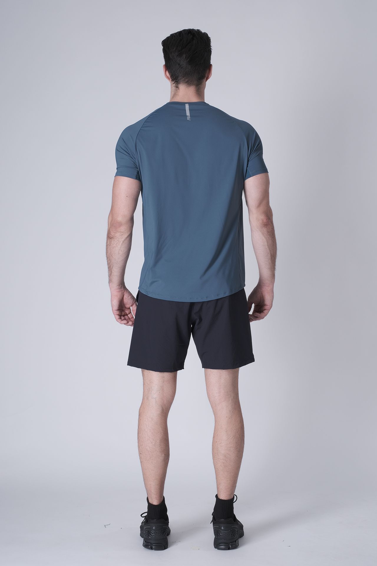 SPJ0438 - Ultra 4-Way Stretch Nylon Raglan Sleeve Training Tee - Ash Blue