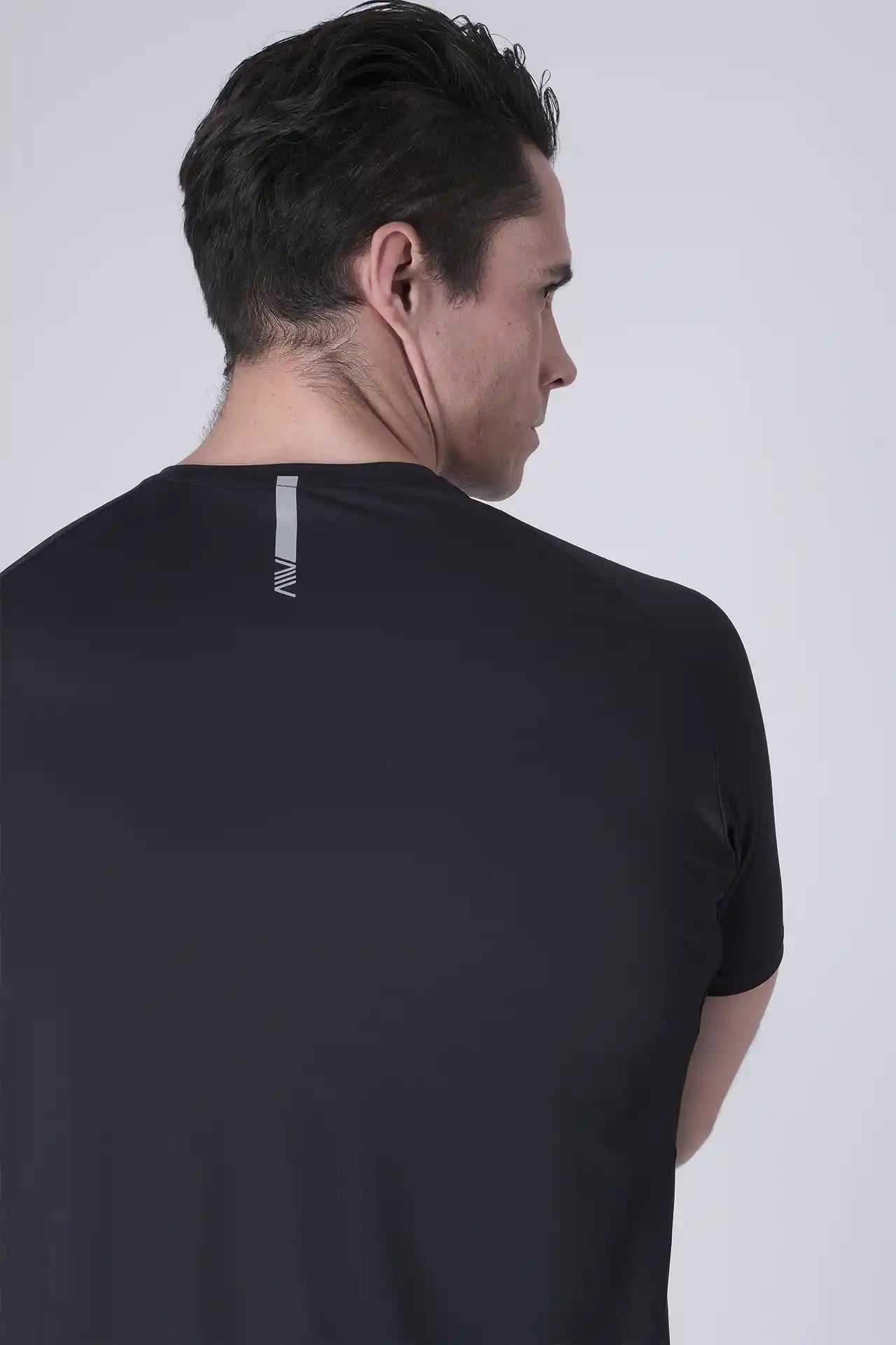 SPJ0438 - Ultra 4-Way Stretch Nylon Raglan Sleeve Training Tee - Navy