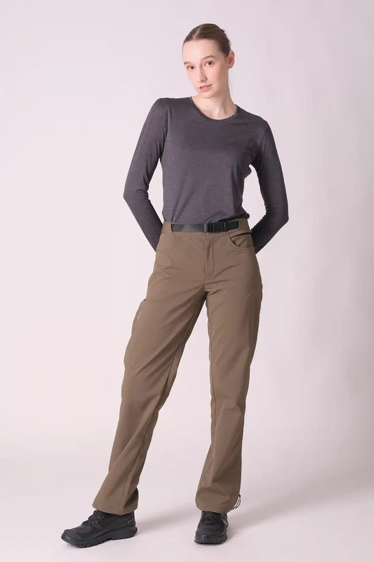 SPWJ0452 - Women's Crewneck LS Top - Dark Grey