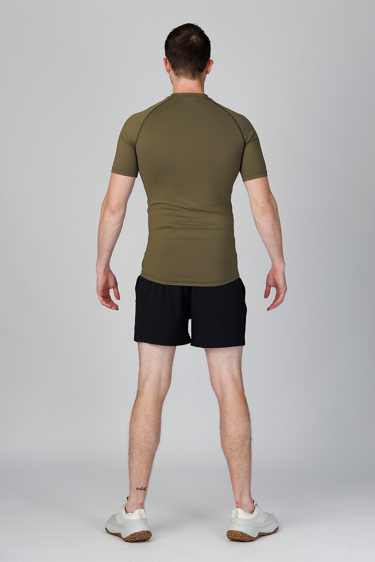 SPJ0458 - Tight Fit Ultra 4-Way Stretch Raglan Sleeve Training Tee - Army