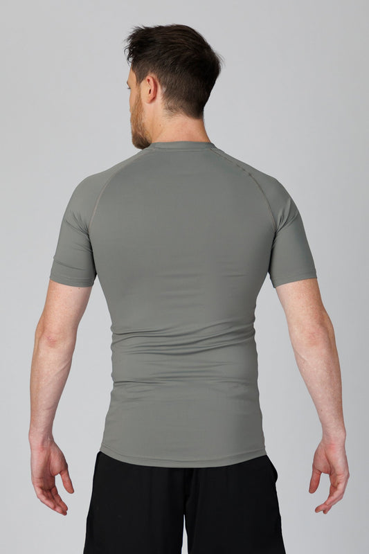 SPJ0458 - Tight Fit Ultra 4-Way Stretch Raglan Sleeve Training Tee - Mid Grey