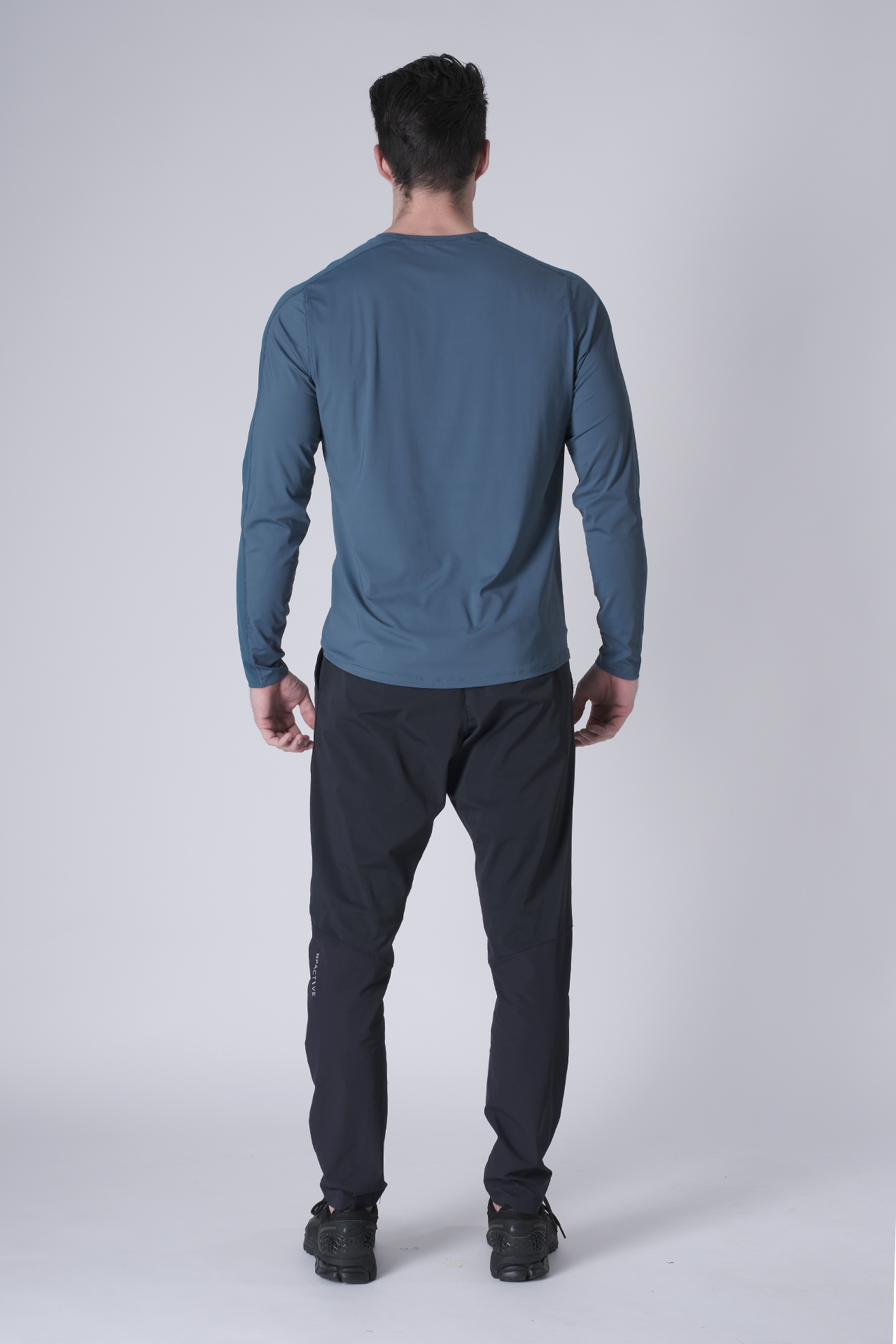 SPJ0468 - Ultra 4-Way Stretch Nylon Long Sleeve Training Tee - Ash Blue