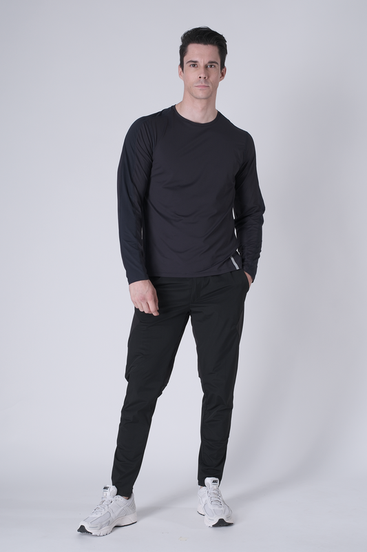 SPJ0468 - Ultra 4-Way Stretch Nylon Long Sleeve Training Tee - Navy