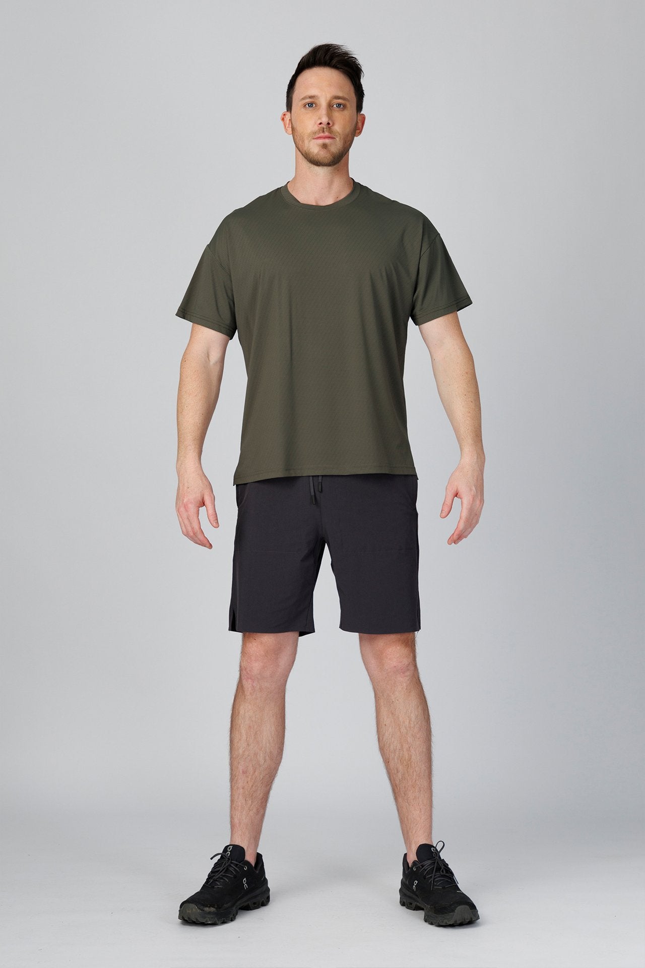 SPJ0477 - Ultra 4-Way Stretch Jacquard Jersey Performance Tee - Army