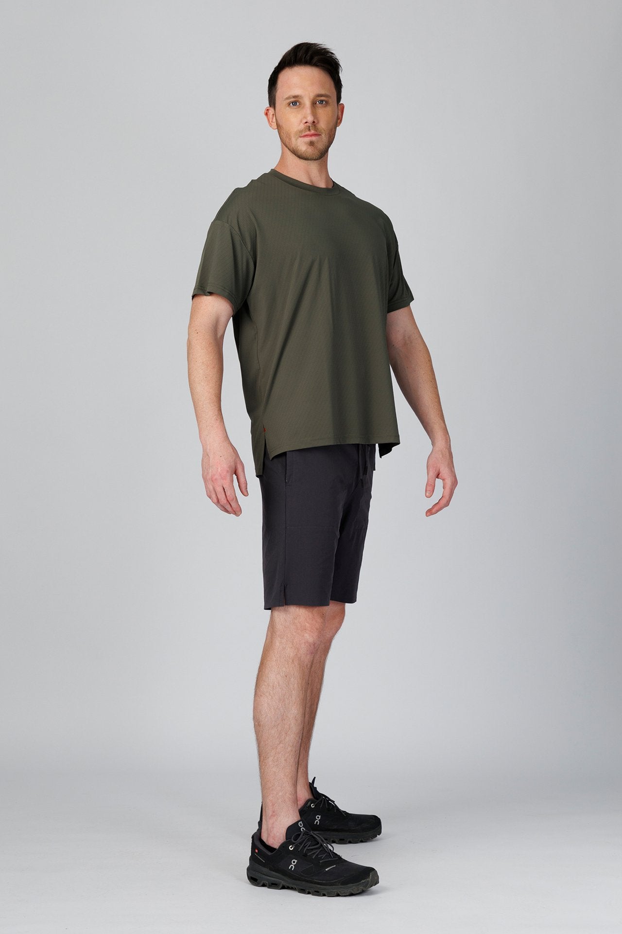 SPJ0477 - Ultra 4-Way Stretch Jacquard Jersey Performance Tee - Army