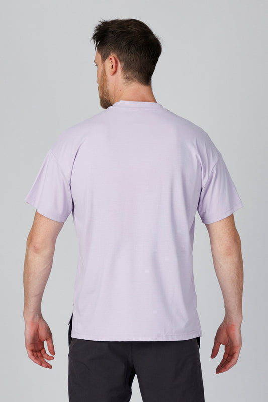 SPJ0477 - Ultra 4-Way Stretch Jacquard Jersey Performance Tee - Lilac