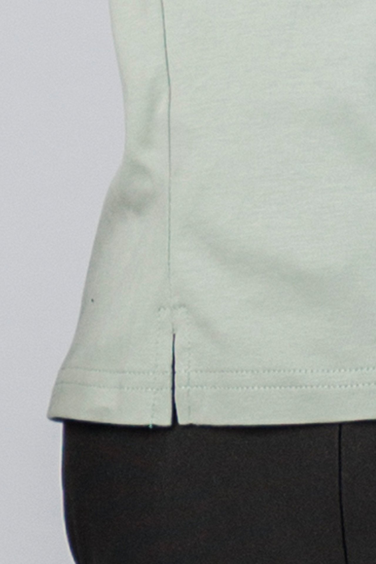 SPJ0489 - Finest US Supima Cotton Crew Neck Straight Hem Short Sleeve T-Shirt - Agave