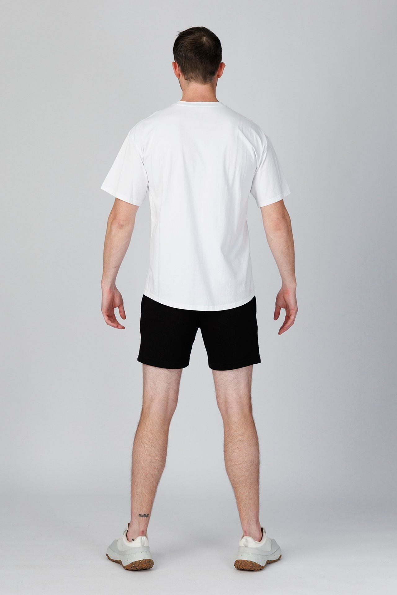 SPJ0491 - Ultra Soft Stretch Cotton Drop Shoulder Training Tee - White
