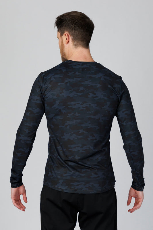 SPJ0509 - Quick-Dry UPF50+ 4-Way Stretch Long Sleeve Performance Tee - Digital Camo