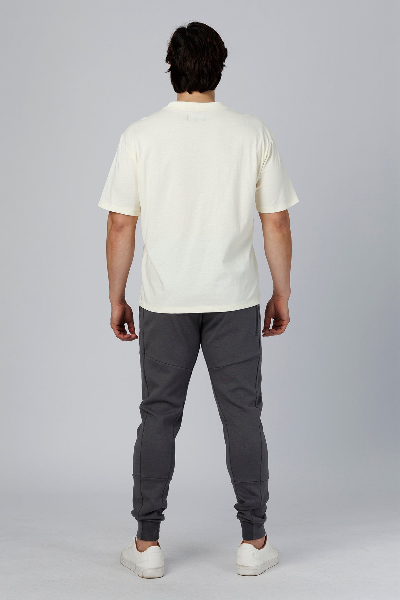 SPJ0510 - Coolmax Loose Fit Crewneck Straight-Hem Essential Cotton Tee - Natural
