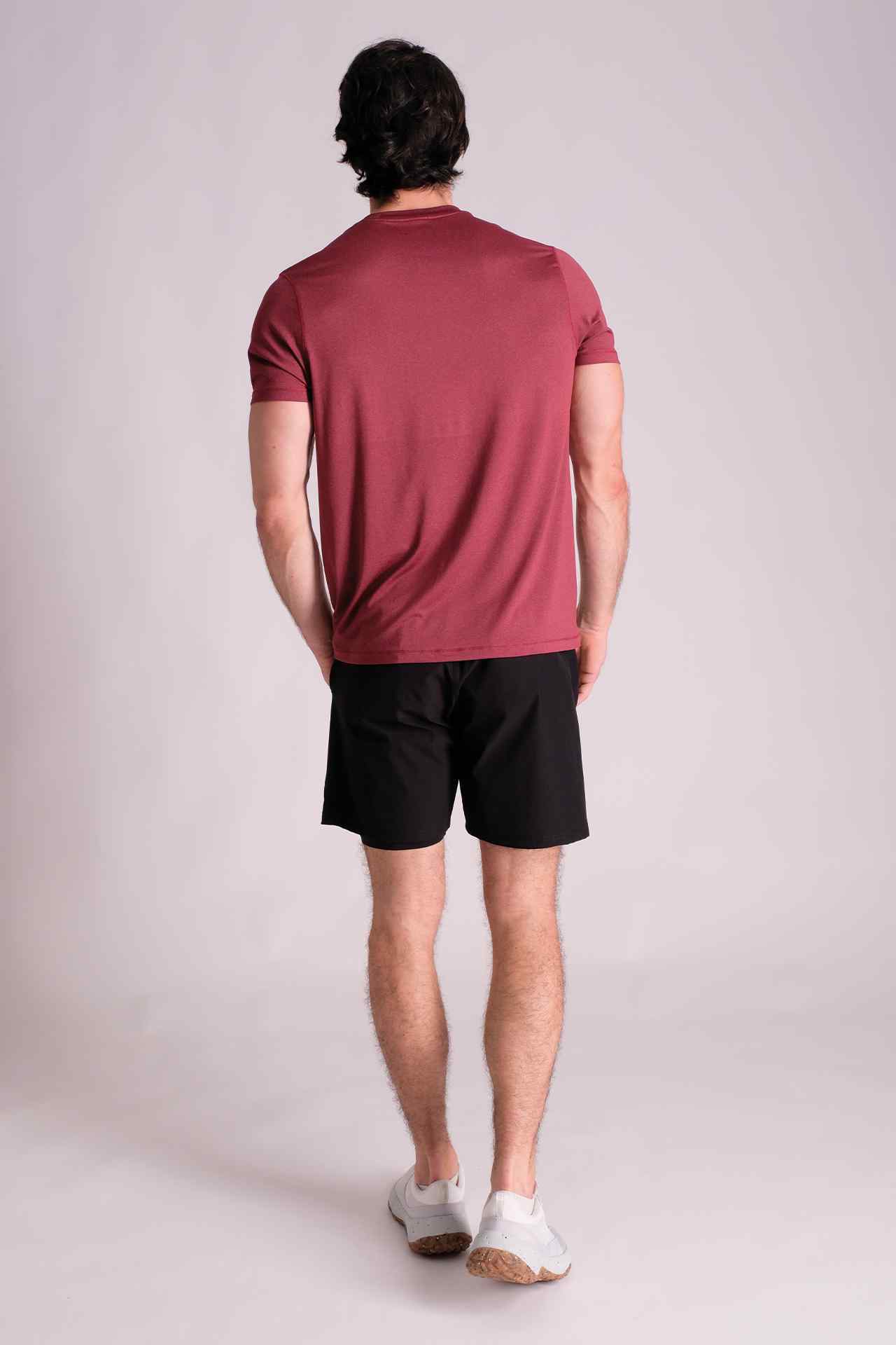 SPJ22012 - Breathable Stretch Jersey Active Tee - Burgundy