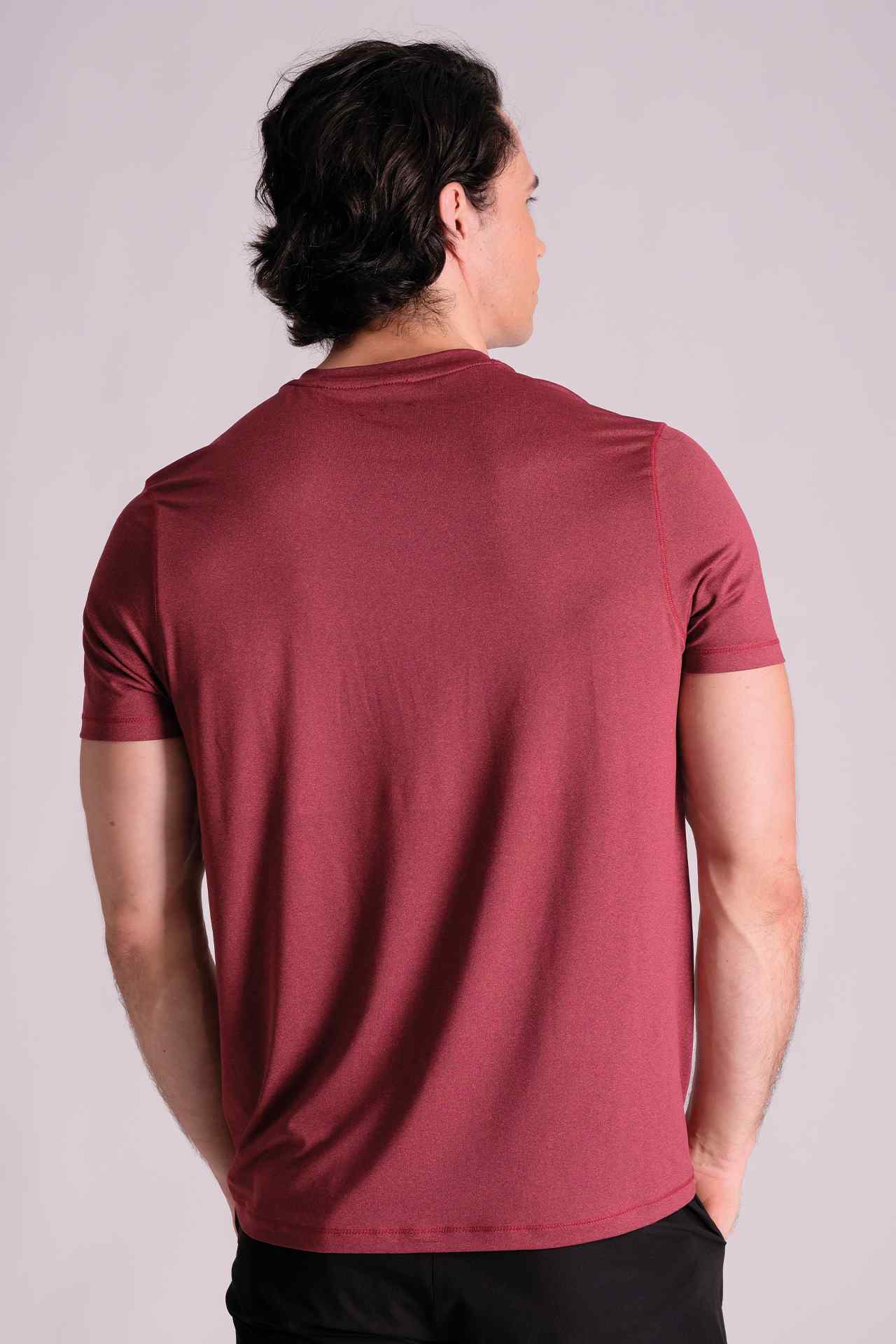 SPJ22012 - Breathable Stretch Jersey Active Tee - Burgundy