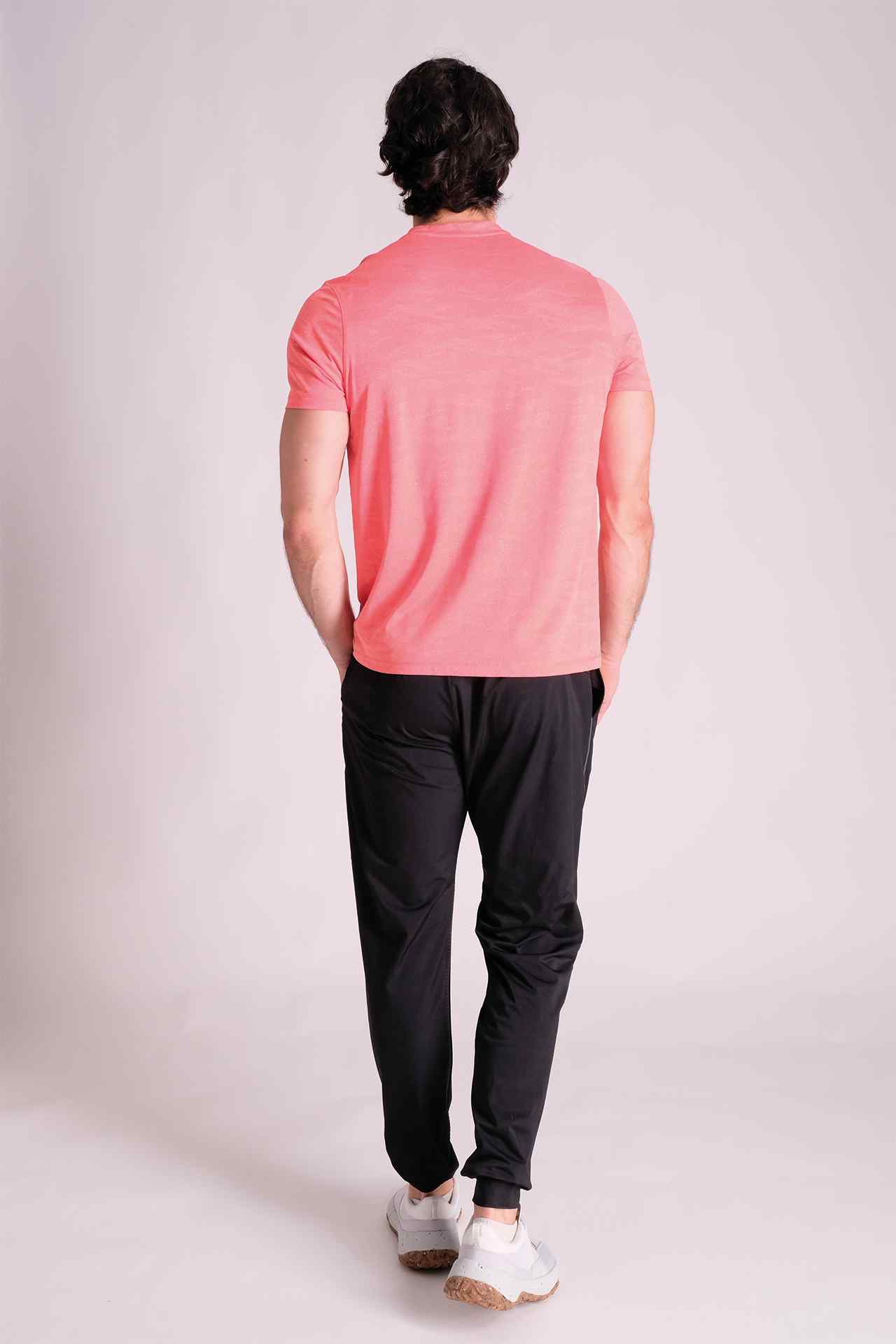 SPJ22012 - Breathable Stretch Jacquard Camo Training Tee - Camo Orange