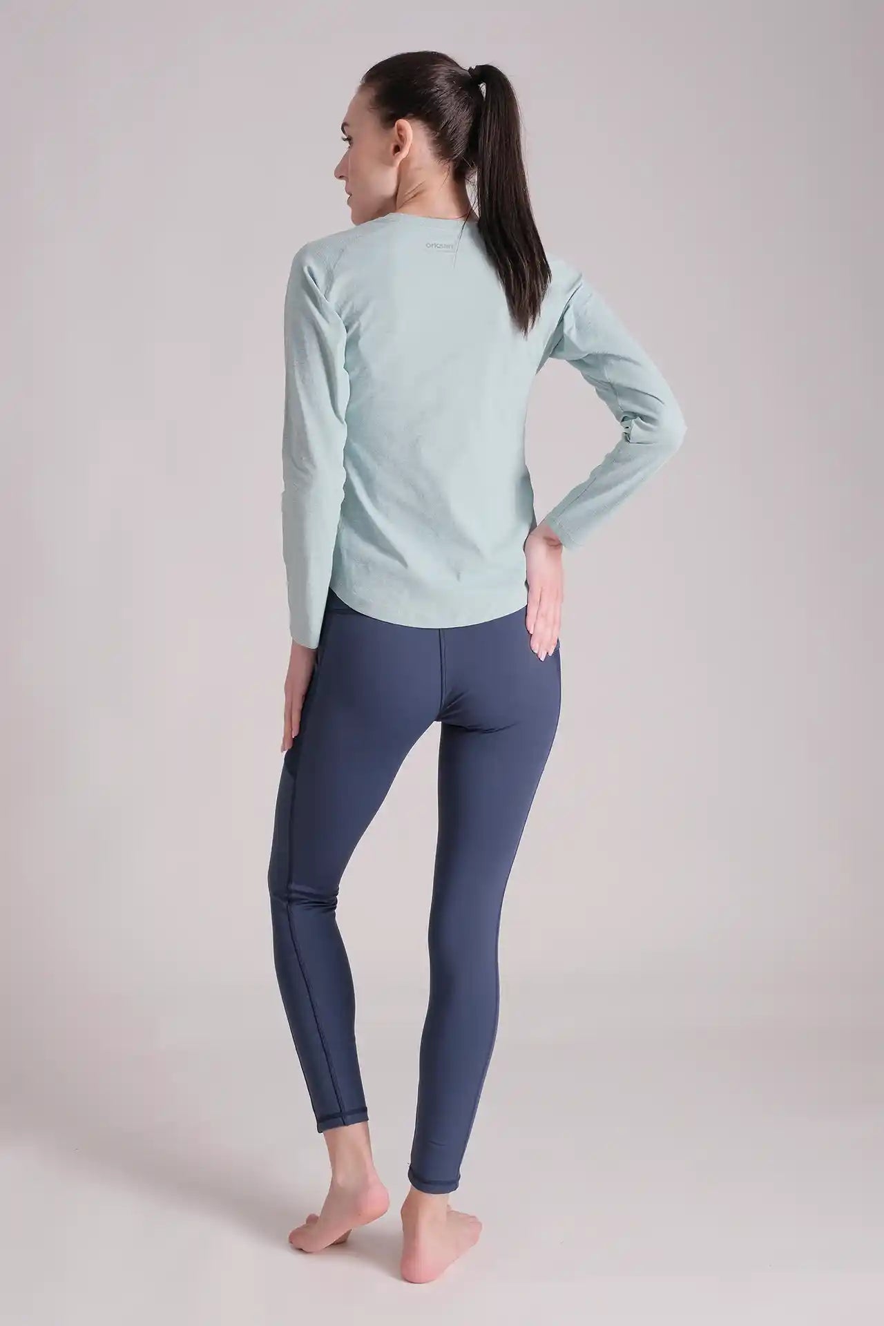 SPWJ22020 - Women's Curve Seam Hiking Long Sleeve Tee - Green
